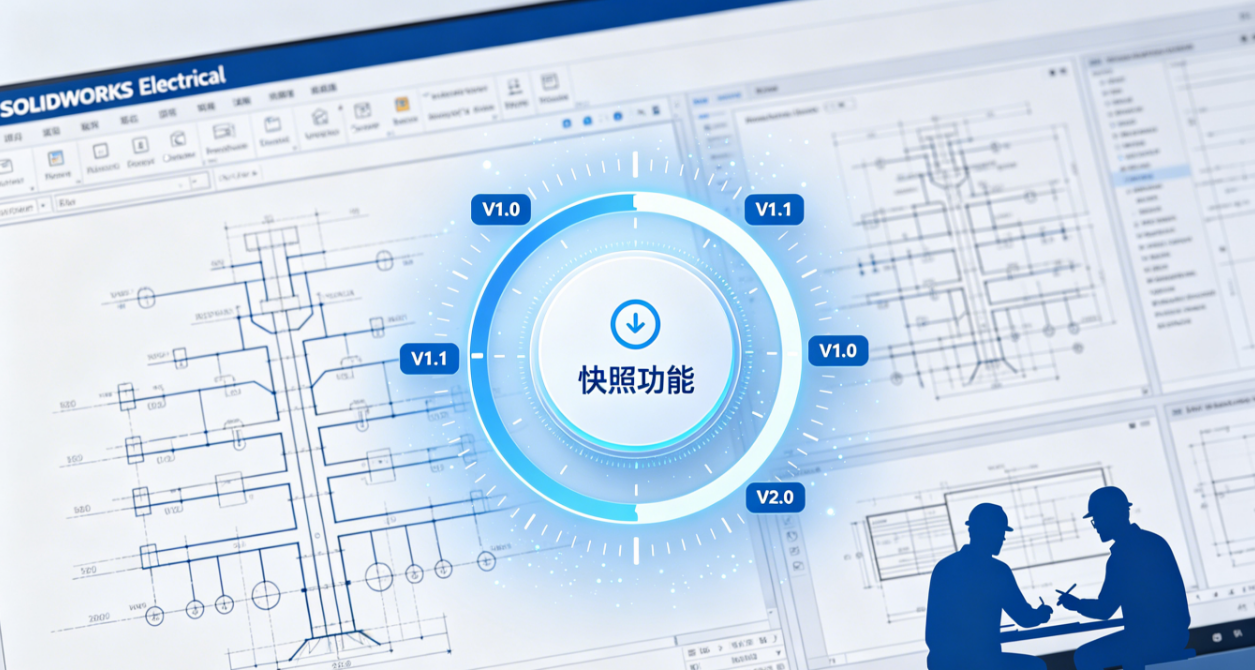 SOLIDWORKS Electrical版本管理、可视化回溯与精准对比?“快照“功能帮您轻松实现